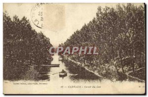 Old Postcard Cazeaux Canal du Lac