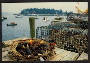 ME Lobster Boats FIVE ISLANDS MAINE Georgetown Postcard