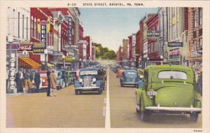 State Street Bristol Virginia Between Tennessee