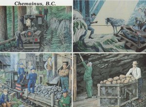 Chemainus Lenora Copper MInes Canada Wall Mural Postcard