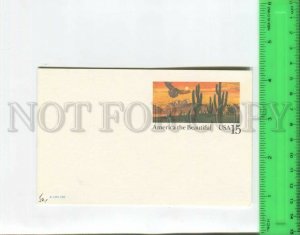 466533 1988 year USA Desert Eagle Postal Stationery postcard