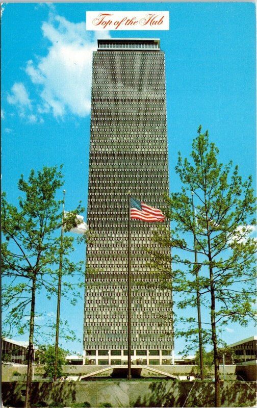 Top Of Hub Prudential Tower Prudential Center Boston Mass Chrome Postcard 