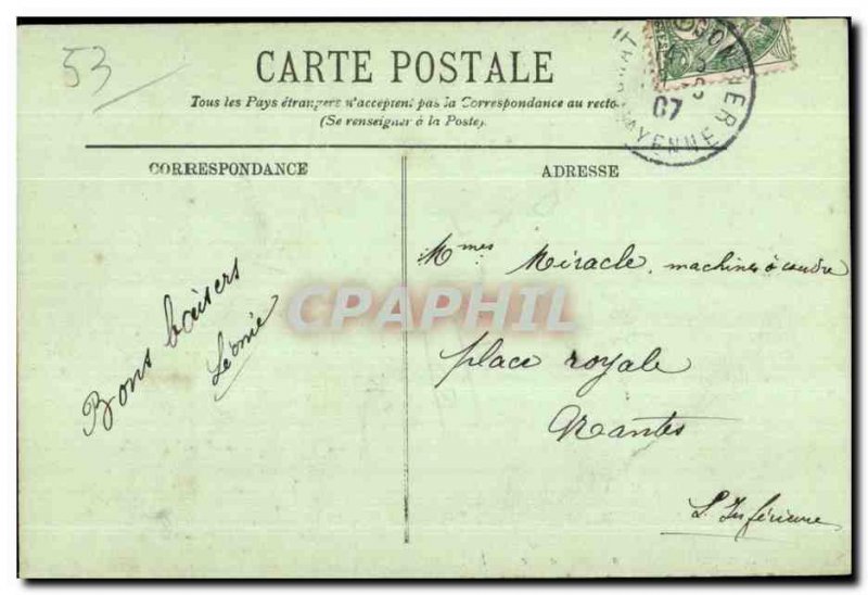 Old Postcard Laval the body of Savings
