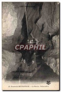Old Postcard Betharram Caves The River Boat Debarcadere