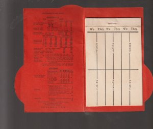 Vintage HALLOWEEN 1930 BRIDGE SCORE PAD BOOKLET Jack O'Lantern JOL Ex Carpentier