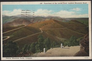 Colorado Denver Mountain Parks, Lariat Trail, Lookout Mountain Road pm1939 Linen