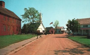 Vintage Postcard Mystic Seaport Turn Of The Lane Seafaring Mystic Connecticut CT