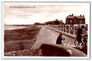 Knott End-On-Sea Lancashire England Postcard The Promenade c1930's RPPC Photo