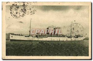 Postcard Old Ship Boat Fabre Line SS Britannia