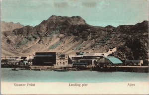 Yemen Aden Landing Pier Steamer Point Vintage Postcard C126