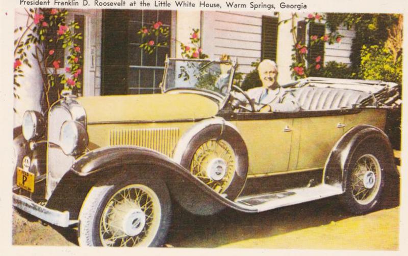 FDR - Roosevelt in Special Automobile - Warm Springs GA, Georgia