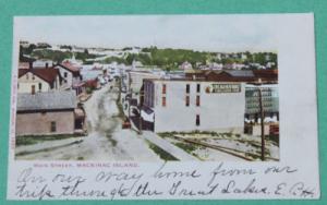 Main Street Mackinac Island 1906 Postcard