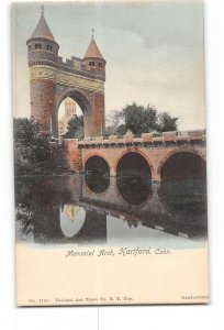 Hartford Connecticut CT Postcard 1901-1907 Memorial Arch