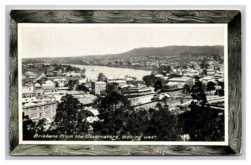 View West From Observatory Brisbane Queensland Australia 1915 DB Postcard Y12