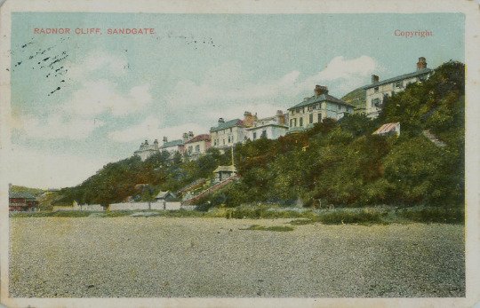 Sandgate, Radnor Cliff, Kent England Postcard, 1909 Postally Used