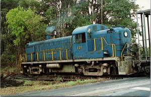 Postcard NY Bridgewater Alco RS-3 Unit 101 train