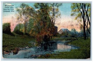 Oshkosh Wisconsin WI Postcard Weyerhorst Creek Paw-Ka-Tuck c1910 Vintage Antique