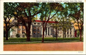 Natural Science building, University of Iowa, Iowa City IA Vintage Postcard S74