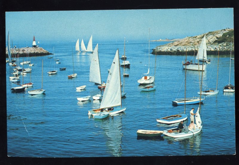 Rockport, Massachusetts/MA/Mass Postcard, Preparation For Sailboat Races