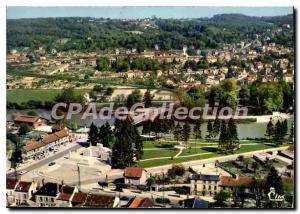 Modern Postcard La Ferte sous Jouarre (S & M) Aerial view of Memorial Plaza J...