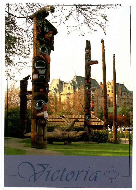 Canada - BC, Victoria. Thunderbird Park, Totem Poles