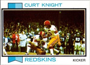1973 Toops Football Card Curt Knight Washington Redskins sk2407