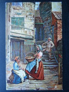 Fisher Studies GOSSIPS c1909 Postcard by Raphael Tuck 6685