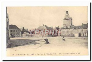 Coucy Chateau Old Postcard Place of & # City 39hotel