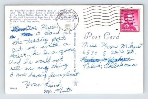 Camp Garland Swimming Pool Oklahoma Postcard 1965