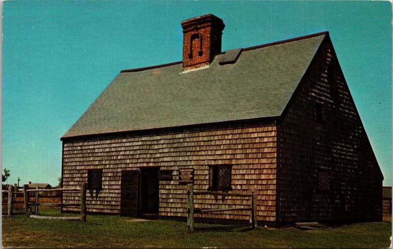 Nantuckets Oldest House Massachusetts Jethro Coffin Sunset Hill VNG Postcard 