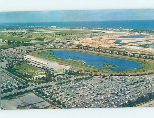 Chrome HORSE RACING SCENE Hallandale - Near Miami Beach Florida FL AG5482