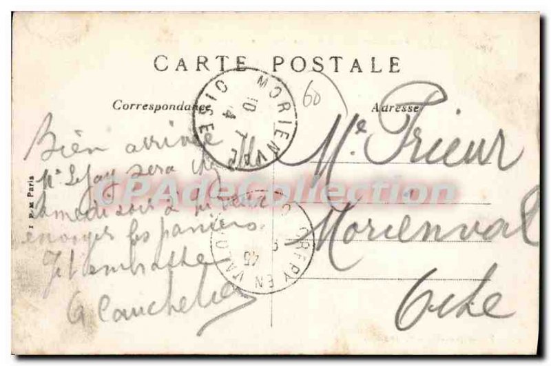 Old Postcard Pierrefonds Chateau Panoramic