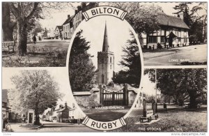 RP: BILTON ,RUGBY, Warwickshire, England, 1940-50s 5-view postcard