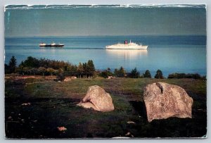 Cruise On The Saguenay River Quebec Postcard, 1986 Klussendorf Slogan Cancel