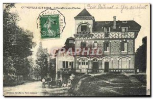 Old Postcard Corneville Sur Risle the & # 39Hostellerie The Bells