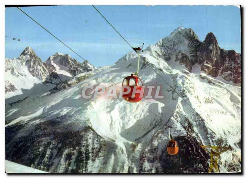 Postcard Modern Colors and Light of the conquest of France A snowy peaks