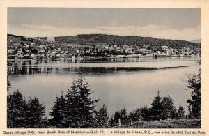 Gaspe Village Quebec Canada Scenic View Antique Postcard J47187