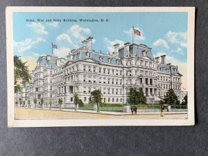 State War & Navy Building Washington DC Litho Postcard H1247083636