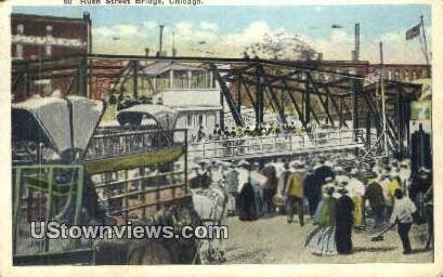 Rush Street Bridge - Chicago, Illinois IL