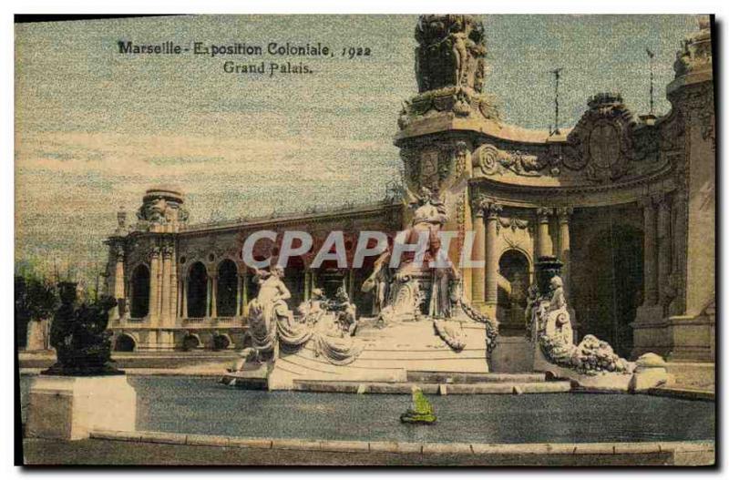 Old Postcard Marseilles Colonial Exhibition 1922 Grand Palais