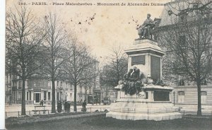 France Postcard - Paris - Place Malesherbes - Monument De Alexandre Dumas  V1602