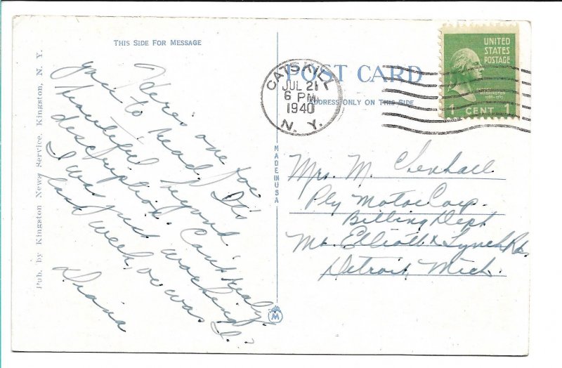 Tannersville, NY - View from the Artist's Seat, Onteora Park - 1940