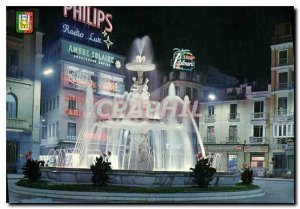 Postcard Modern Malaga Fountain Place Jose Antonio