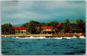 Vtg Island of Hawaii HI Kona Inn Kailua Kona Hotel Motel 1970s View Postcard