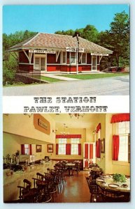 RAWLET, Vermont VT  THE STATION Ice Cream Parlor Coffee Shop c1960s  Postcard