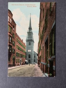 Old North Church Boston MA Litho Postcard H3004080202