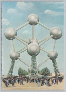 Space-Science~Atomium Structure Brussels Belgium~Expo 1958~Continental Postcard