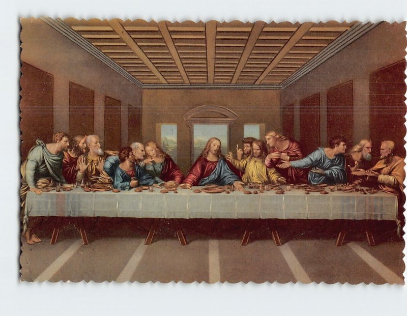 Postcard The Last Supper by Leonardo Da Vinci, Milan, Italy