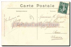 Postcard Old Lorrez Bocage the castle of Count de Segur Court of Honor bridge