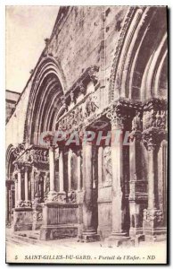 Postcard Old Saint Gilles Gard Hell Portal